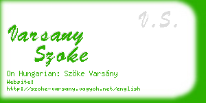 varsany szoke business card