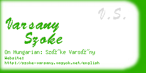 varsany szoke business card